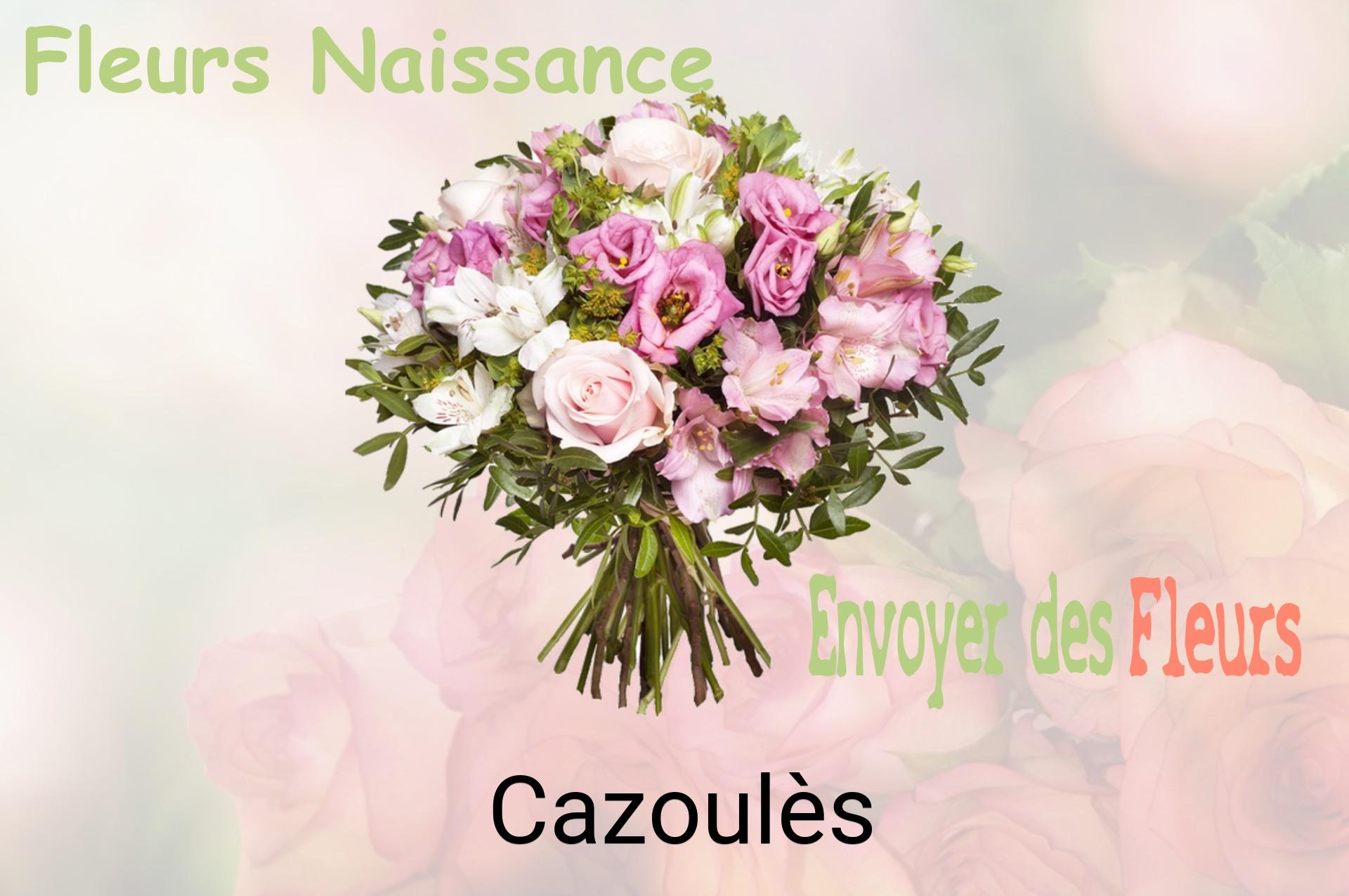 Bouquet de fleurs de naissance livré à Cazoulès